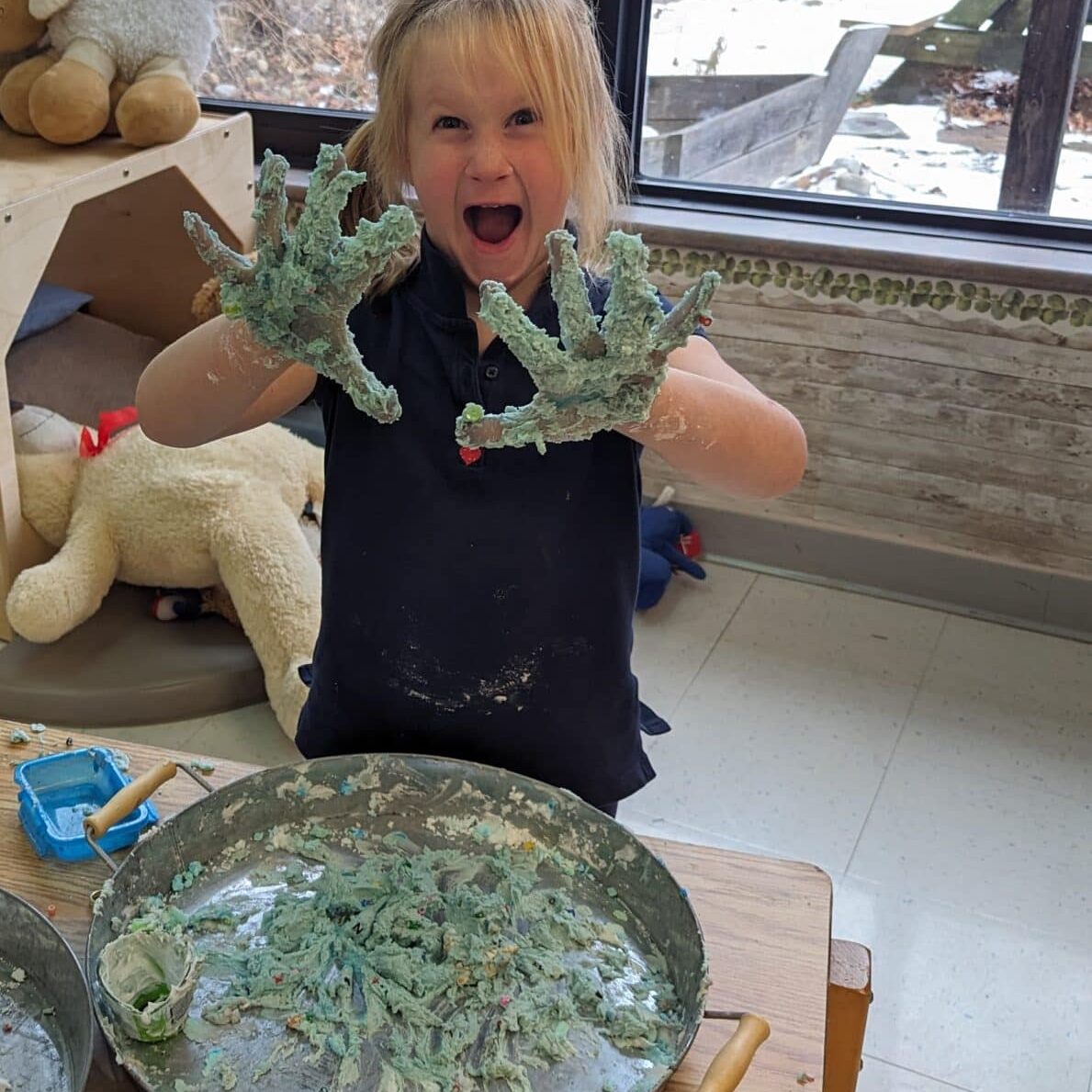 What is messy play?  It is lots of fun and learning all in one