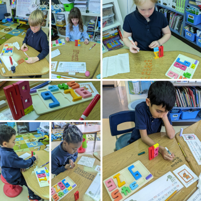 amazing math stacking puzzle that helps our students group numbers to find out _+_=10